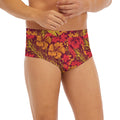 Retro Hawaiian Tropical Floral Print Men's Briefs