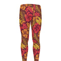 Retro Hawaiian Tropical Floral Print Men's Leggings
