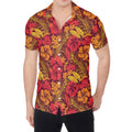Retro Hawaiian Tropical Floral Print Men's Shirt