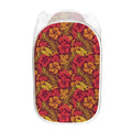 Retro Hawaiian Tropical Floral Print Mesh Laundry Hamper