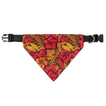 Retro Hawaiian Tropical Floral Print Over The Collar Dog Bandana