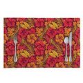 Retro Hawaiian Tropical Floral Print Placemat