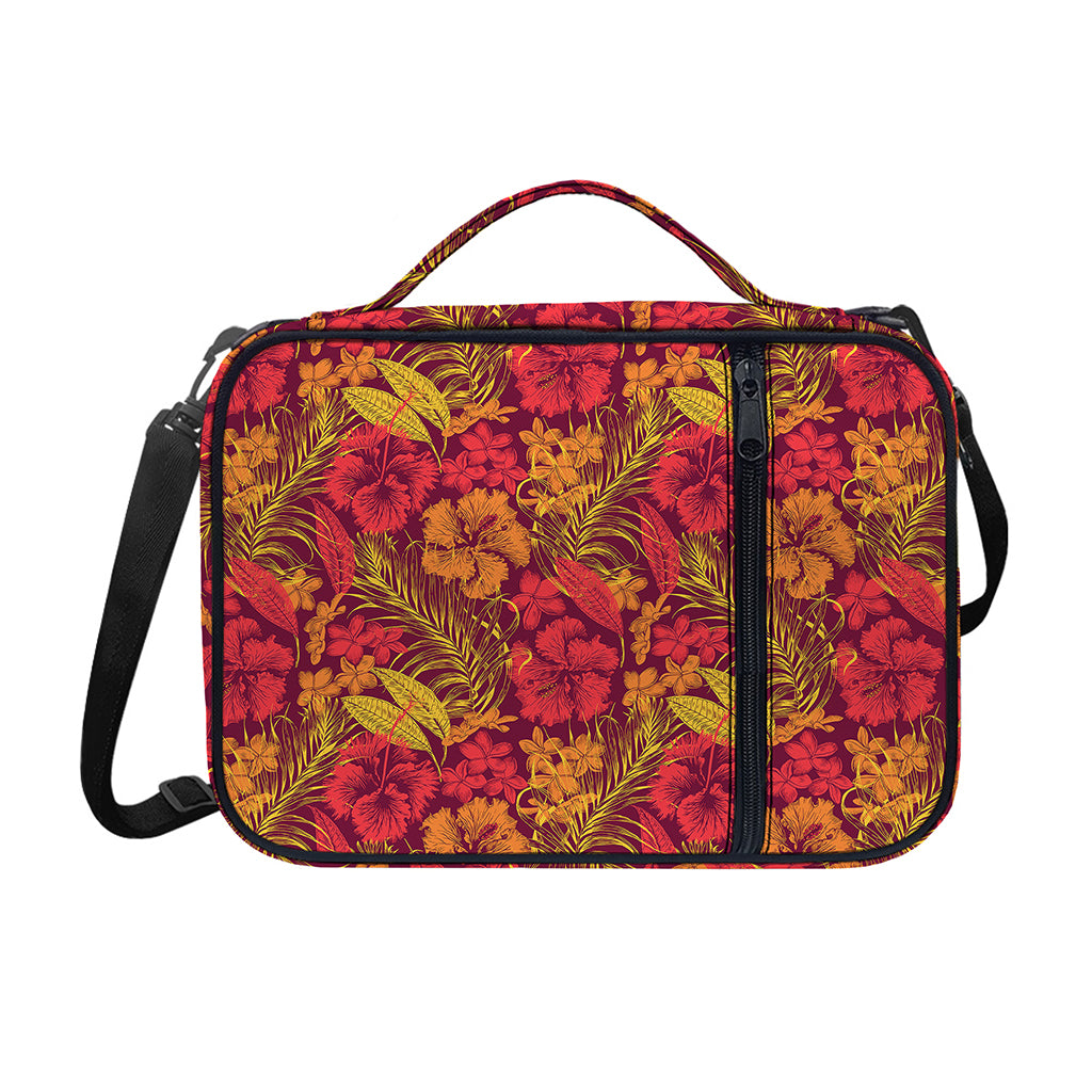 Retro Hawaiian Tropical Floral Print Shoulder Strap Bible Bag