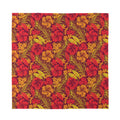 Retro Hawaiian Tropical Floral Print Silk Bandana