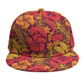 Retro Hawaiian Tropical Floral Print Snapback Cap