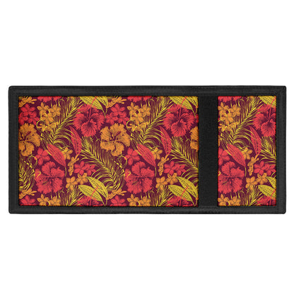 Retro Hawaiian Tropical Floral Print Trifold Wallet