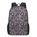 Retro Indian Paisley Pattern Print 17 Inch Backpack