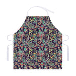 Retro Indian Paisley Pattern Print Adjustable Apron