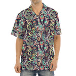 Retro Indian Paisley Pattern Print Aloha Shirt