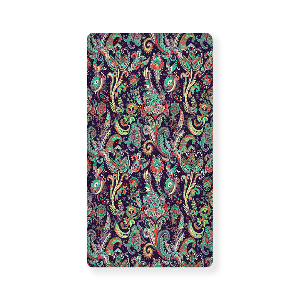 Retro Indian Paisley Pattern Print Baby Crib Sheet