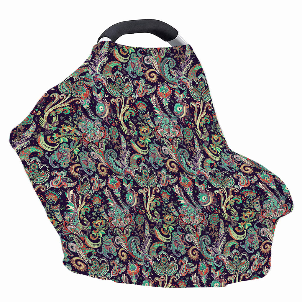 Retro Indian Paisley Pattern Print Baby Seat Cover