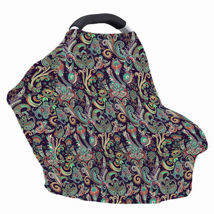 Retro Indian Paisley Pattern Print Baby Seat Cover