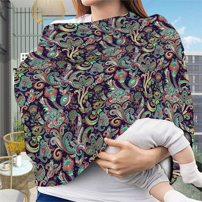 Retro Indian Paisley Pattern Print Baby Seat Cover
