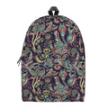 Retro Indian Paisley Pattern Print School Backpack