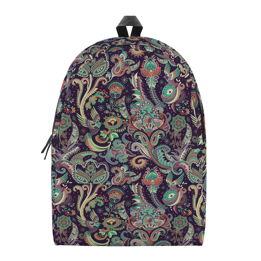 Retro Indian Paisley Pattern Print Backpack