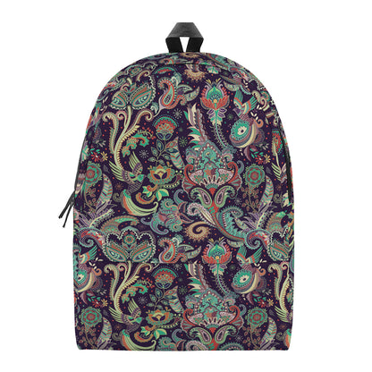 Retro Indian Paisley Pattern Print Backpack