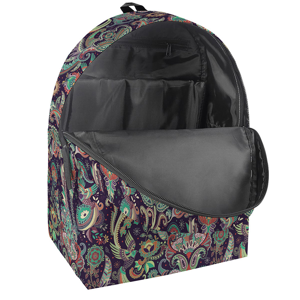 Retro Indian Paisley Pattern Print Backpack