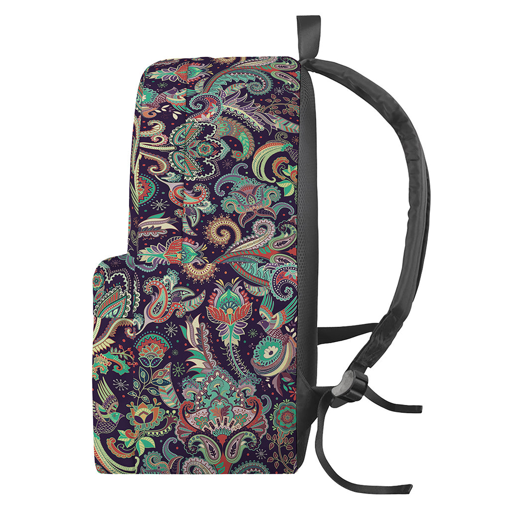 Retro Indian Paisley Pattern Print Backpack