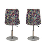 Retro Indian Paisley Pattern Print Bar Stool Covers