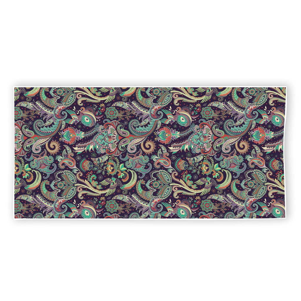 Retro Indian Paisley Pattern Print Beach Towel