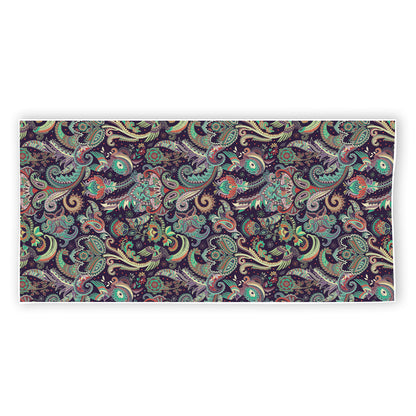 Retro Indian Paisley Pattern Print Beach Towel