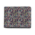 Retro Indian Paisley Pattern Print Bifold Wallet