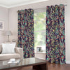 Retro Indian Paisley Pattern Print Blackout Grommet Curtains