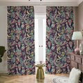 Retro Indian Paisley Pattern Print Dimout Pencil Pleat Curtains