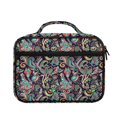 Retro Indian Paisley Pattern Print Briefcase Bible Bag