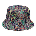 Retro Indian Paisley Pattern Print Bucket Hat