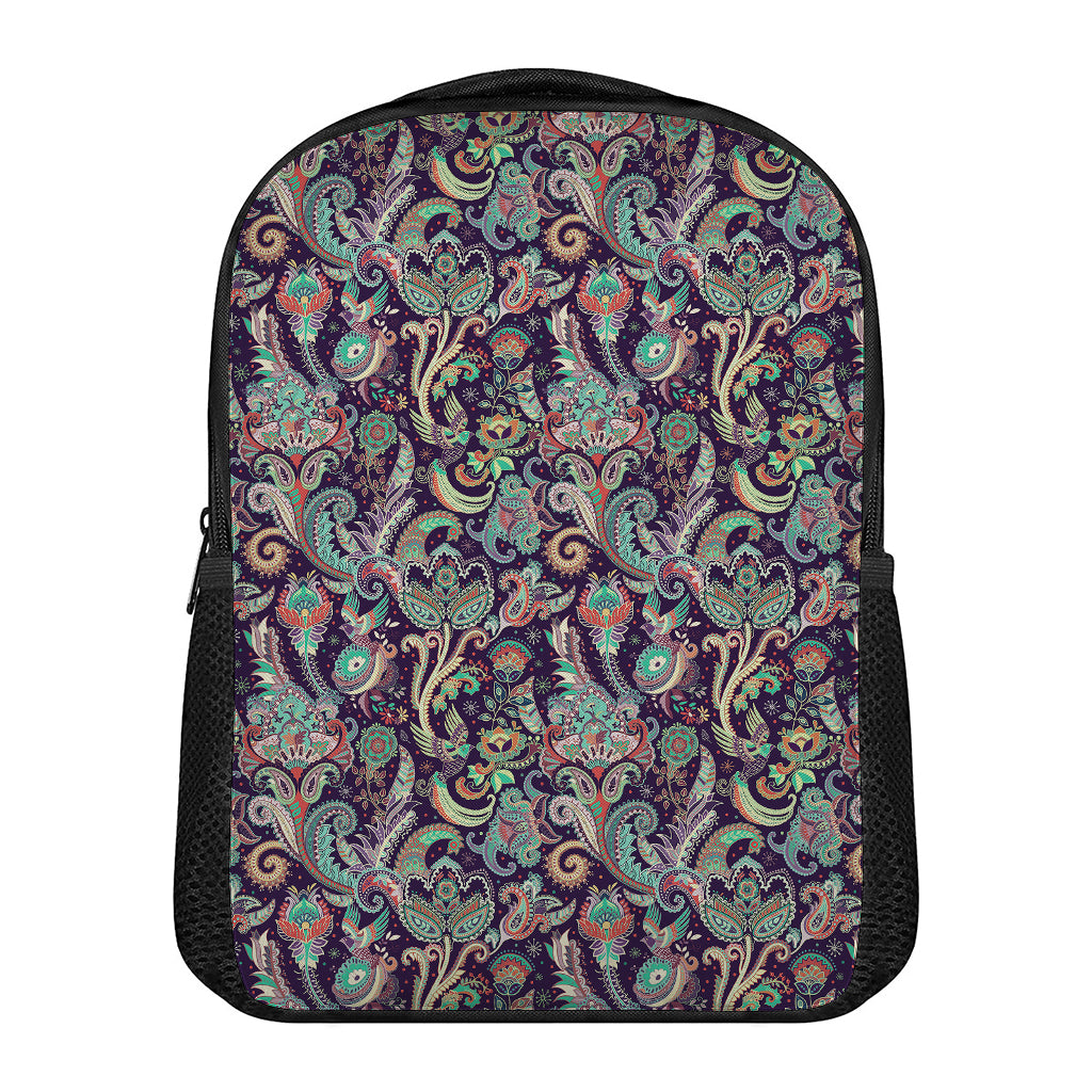 Retro Indian Paisley Pattern Print Casual Backpack