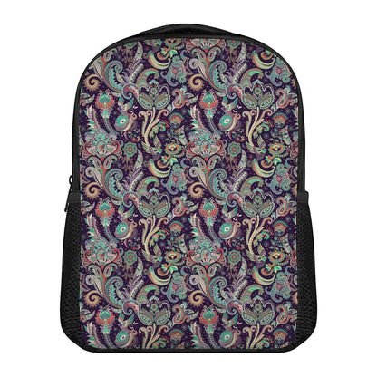 Retro Indian Paisley Pattern Print Casual Backpack