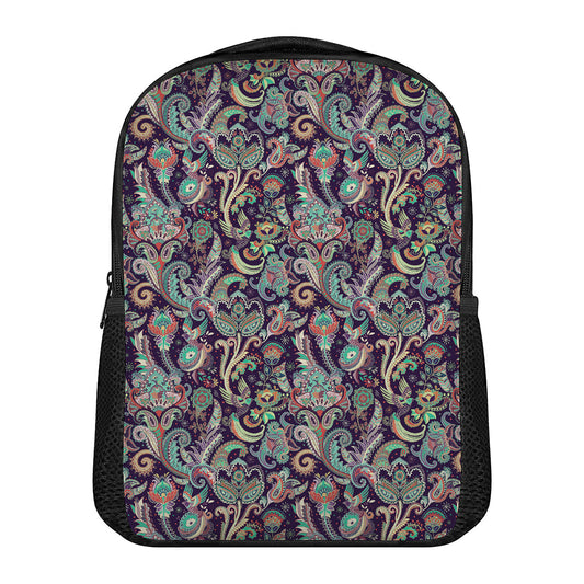 Retro Indian Paisley Pattern Print Casual Backpack