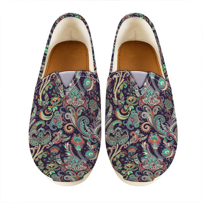 Retro Indian Paisley Pattern Print Casual Shoes