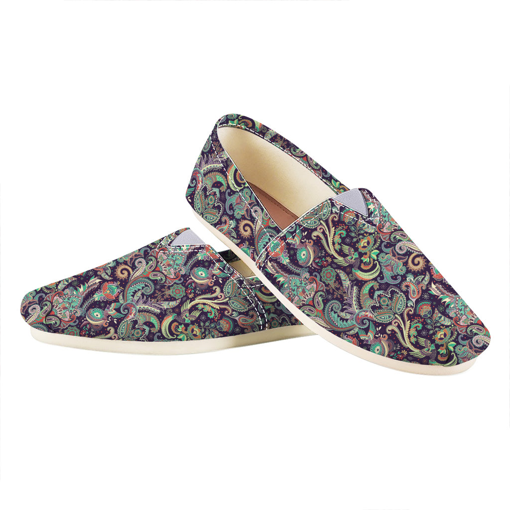Retro Indian Paisley Pattern Print Casual Shoes