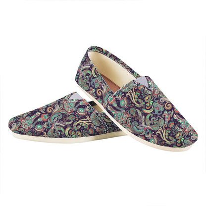 Retro Indian Paisley Pattern Print Casual Shoes