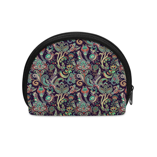 Retro Indian Paisley Pattern Print Coin Purse