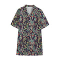 Retro Indian Paisley Pattern Print Cotton Hawaiian Shirt