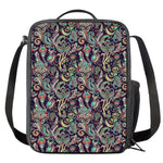 Retro Indian Paisley Pattern Print Crossbody Lunch Bag