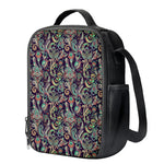 Retro Indian Paisley Pattern Print Crossbody Lunch Bag