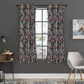 Retro Indian Paisley Pattern Print Grommet Curtain Panels