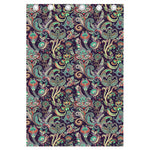 Retro Indian Paisley Pattern Print Curtain