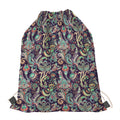 Retro Indian Paisley Pattern Print Drawstring Bag