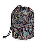Retro Indian Paisley Pattern Print Drawstring Makeup Bag