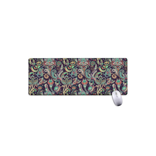 Retro Indian Paisley Pattern Print Extended Mouse Pad