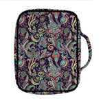 Retro Indian Paisley Pattern Print Front Pocket Bible Bag