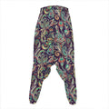Retro Indian Paisley Pattern Print Hammer Pants