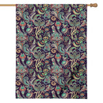Retro Indian Paisley Pattern Print House Flag