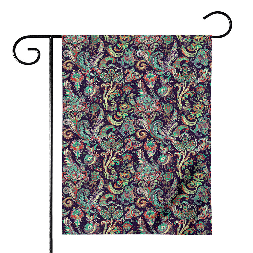 Retro Indian Paisley Pattern Print House Flag