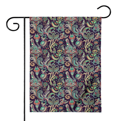 Retro Indian Paisley Pattern Print House Flag